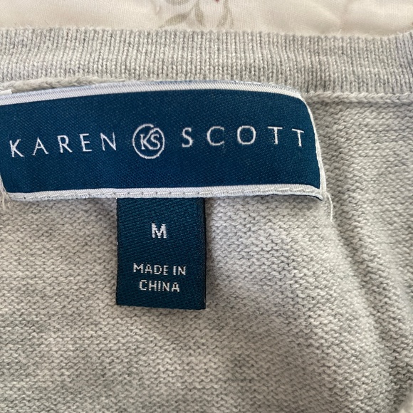 Karen Scott Cotton Sweater Size M - Picture 3 of 5
